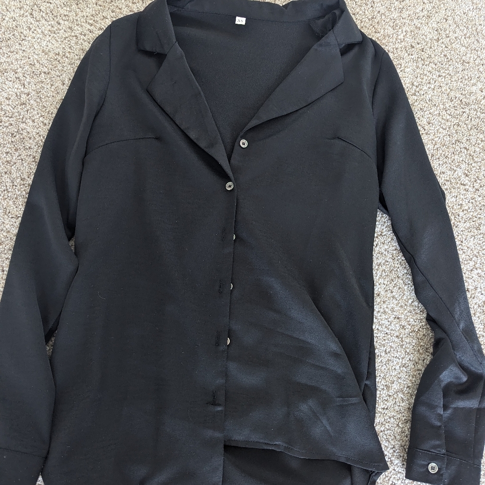 Black Button-Up Shirt